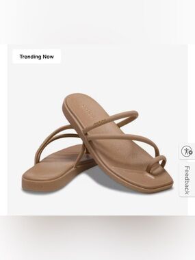 Crocs Miami Toe Loop Sandal - Women's Light Brown